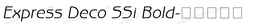 Express Deco SSi Bold字体转换